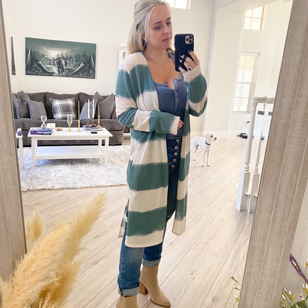 Striped cardigan